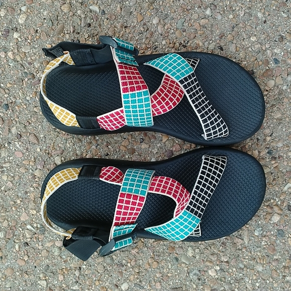 Chaco x Topo designs sandals mega Z/ Cloud colorful strap waterproof hiking - Picture 5 of 11